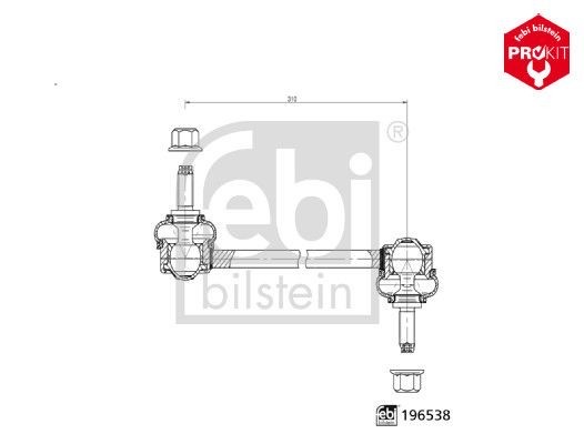 Febi Bilstein 196538 Anti-Roll Bar Link
