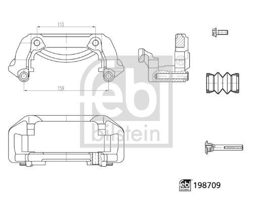 Febi Bilstein 198709 Brake Caliper Carrier