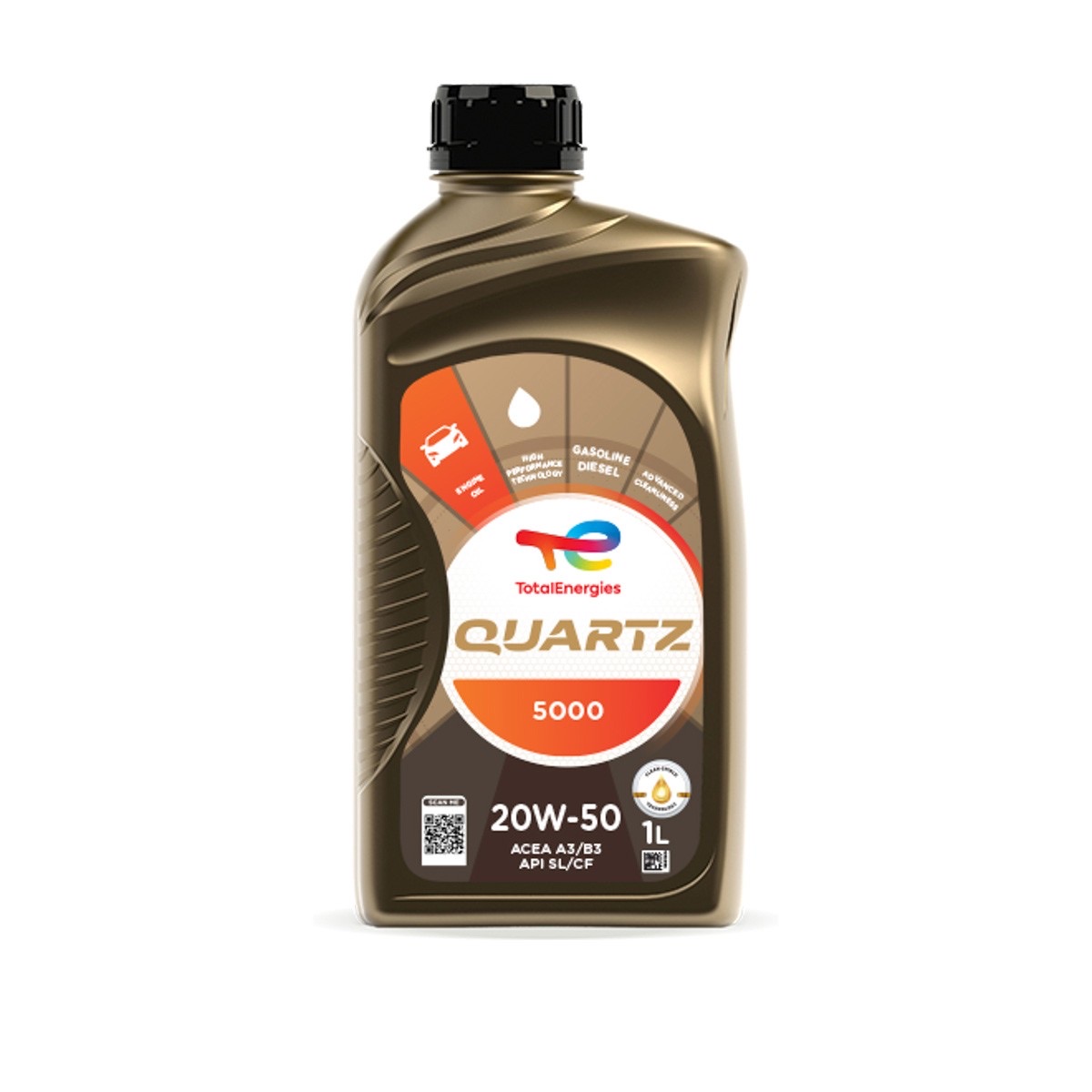 TotalEnergies Quartz 5000 213737 Engine Oil — 1L 20W-50