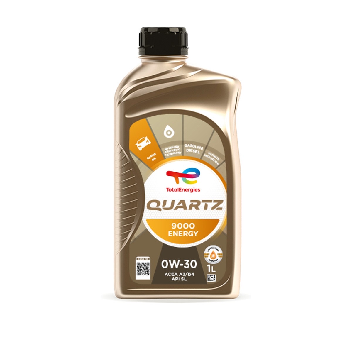 TotalEnergies Quartz 9000 Energy 2166249 Engine Oil — 1L 0W-30 ACEA A3/B4