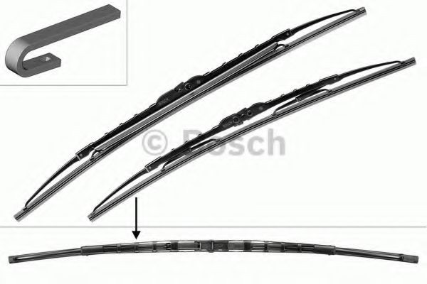 Bosch 3 397 001 582 Wiper Blade Twin Spoiler — 550/530mm