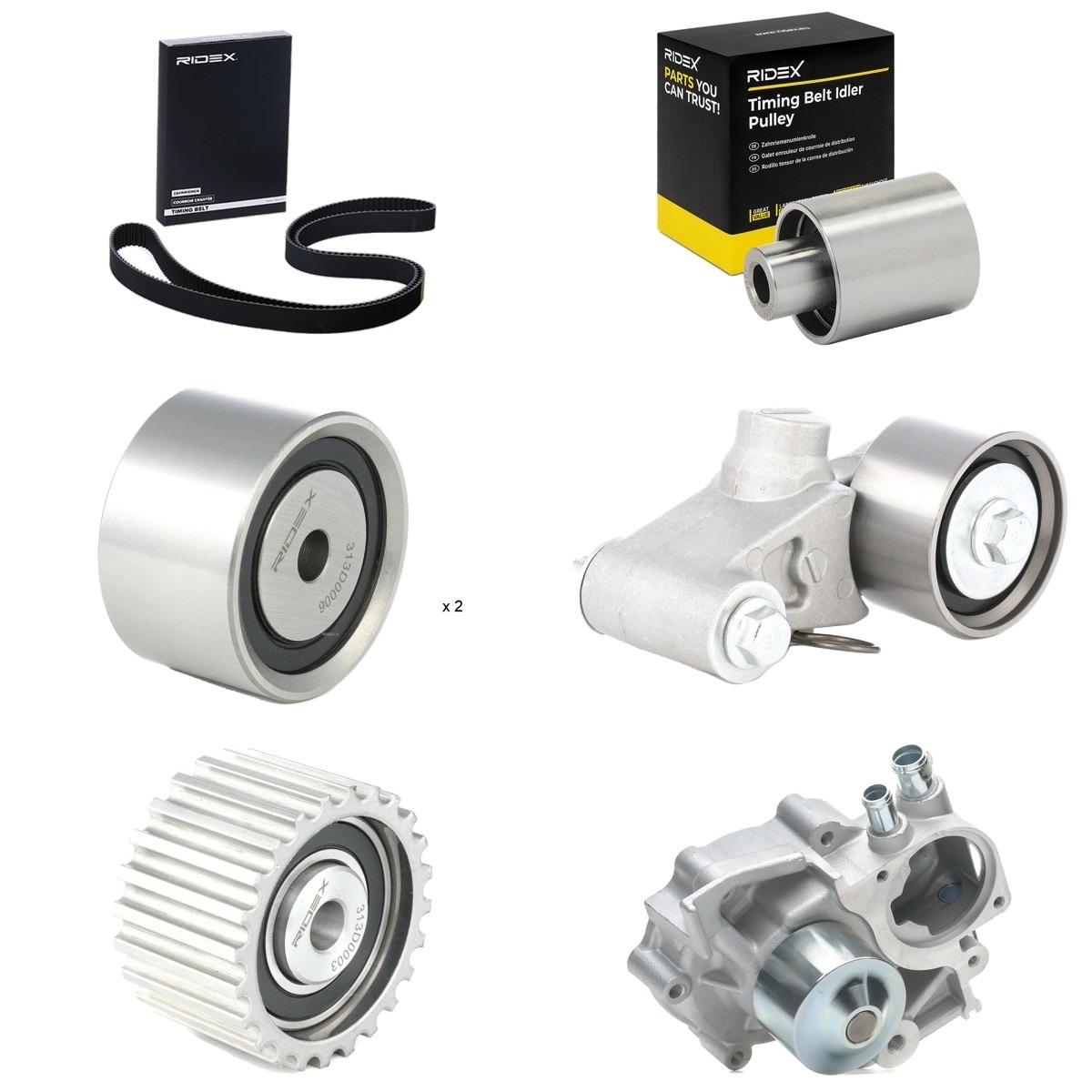 Ridex 3096W0129 Water Pump and Timing Belt Kit