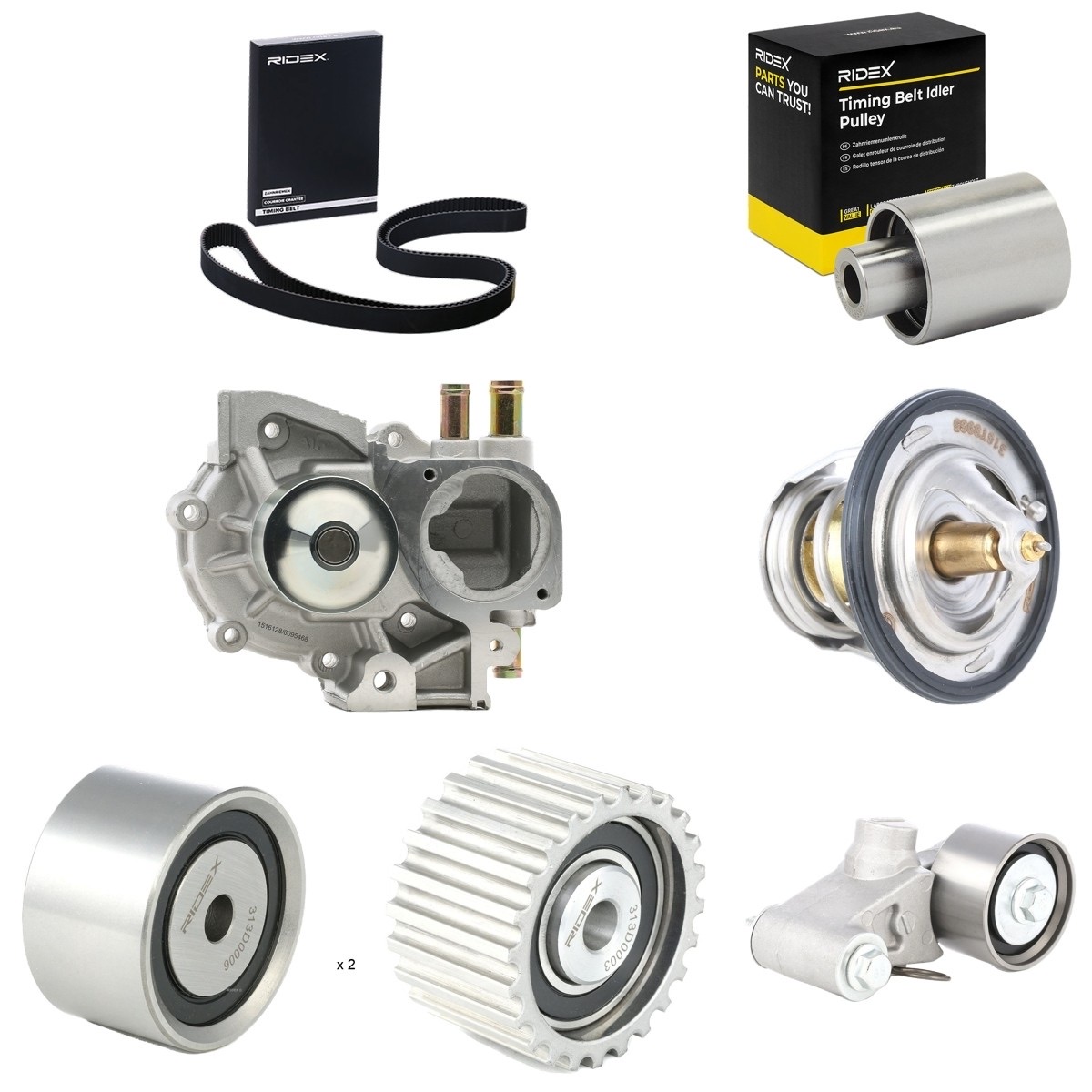 Ridex 3096W0304 Water Pump and Timing Belt Kit