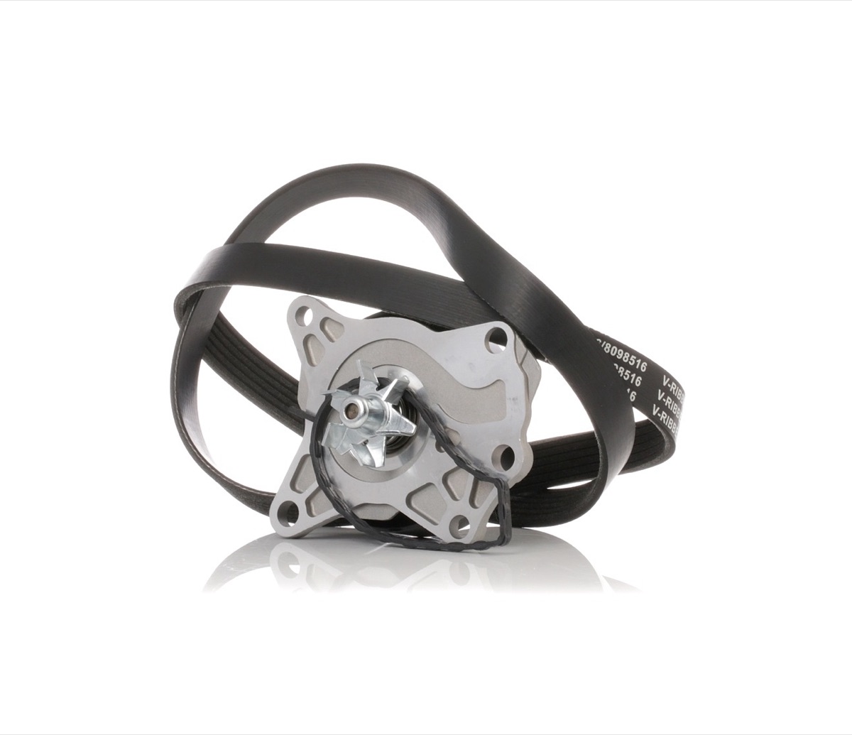 Ridex 4172P0007 Water Pump + V-Ribbed Belt Kit