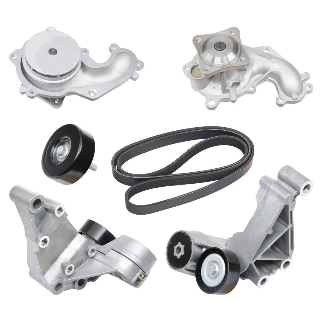 Ridex 4172P0019 Water Pump + V-Ribbed Belt Kit
