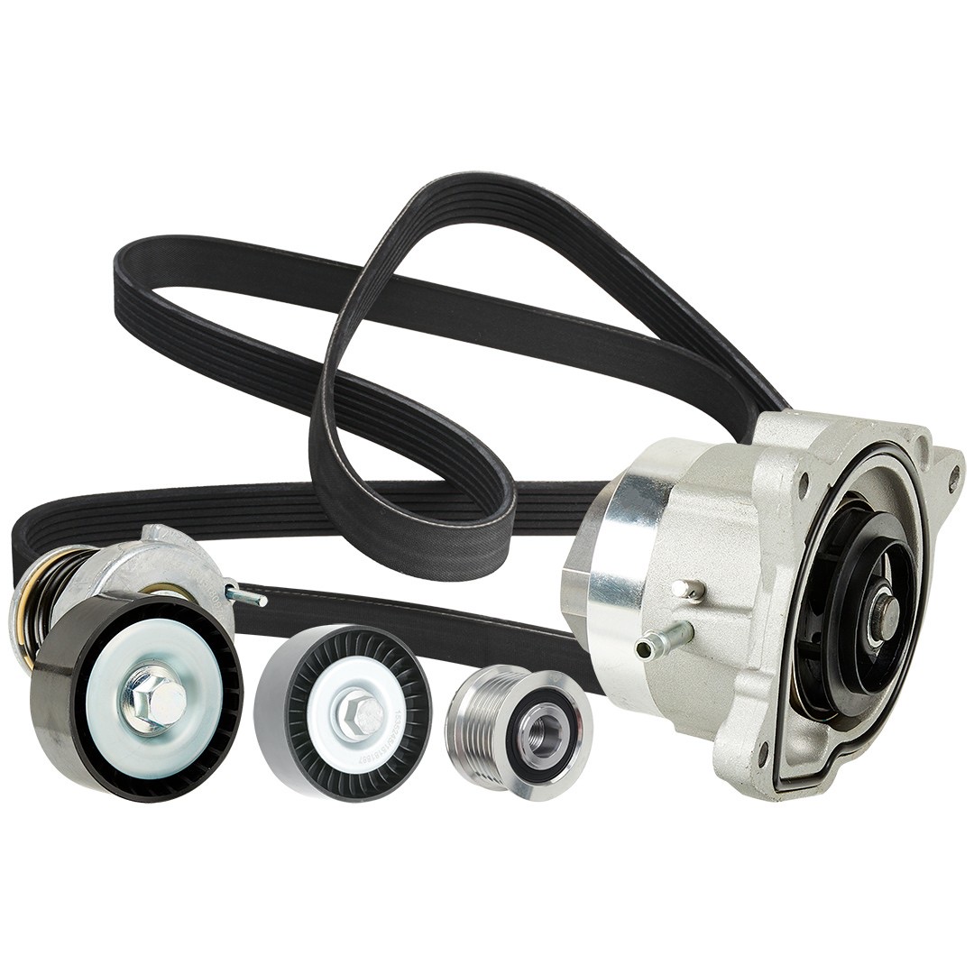 Ridex 4172P0021 Water Pump + V-Ribbed Belt Kit