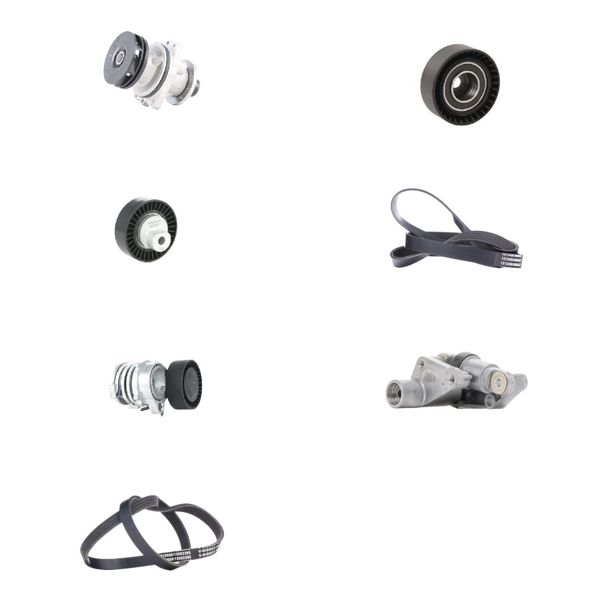 Ridex 4172P0032 Water Pump + V-Ribbed Belt Kit