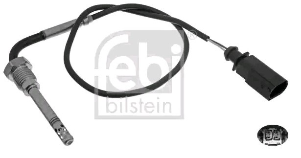 Febi Bilstein 49294 Exhaust Gas Temperature Sensor (EGT), Before Soot