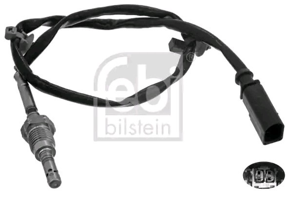 Febi Bilstein 49303 Exhaust Gas Temperature Sensor (EGT), Behind Exhaust Turbocharger