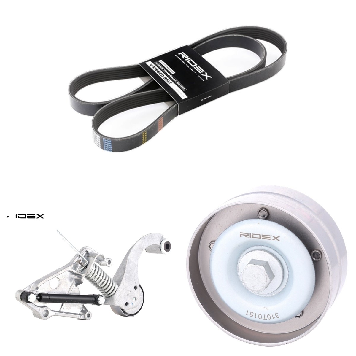 Ridex 542R0160 V-Ribbed Belt Set
