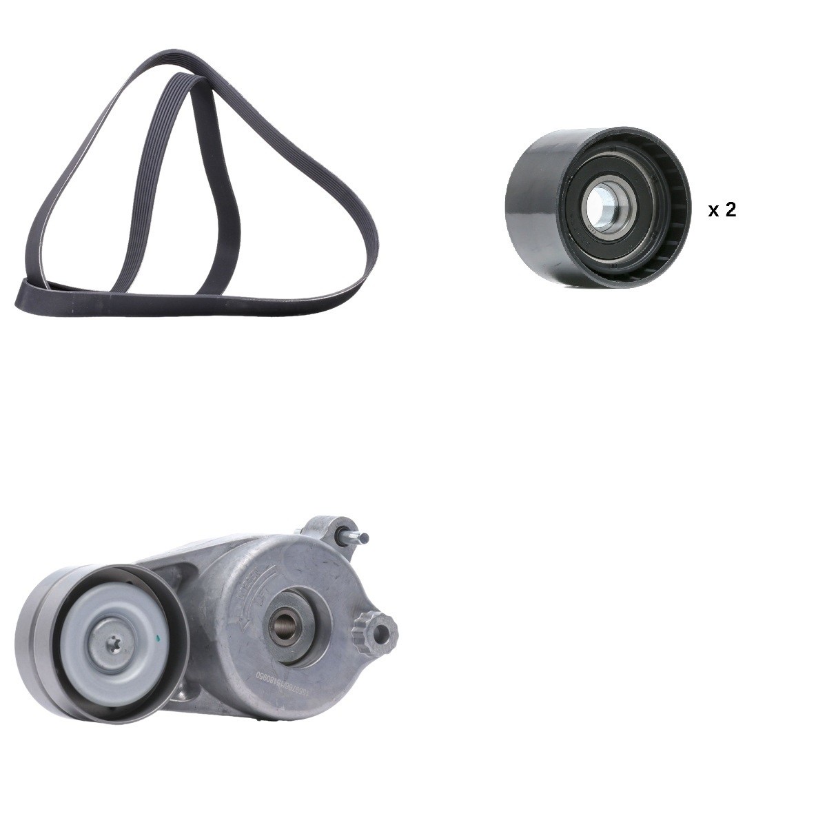Ridex 542R0278 V-Ribbed Belt Set