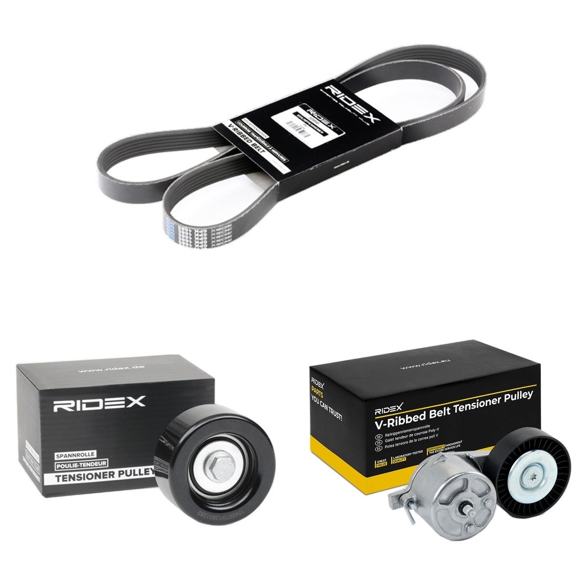 Ridex 542R0338 V-Ribbed Belt Set