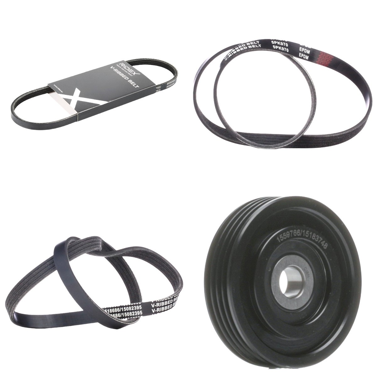 Ridex 542R0406 V-Ribbed Belt Set