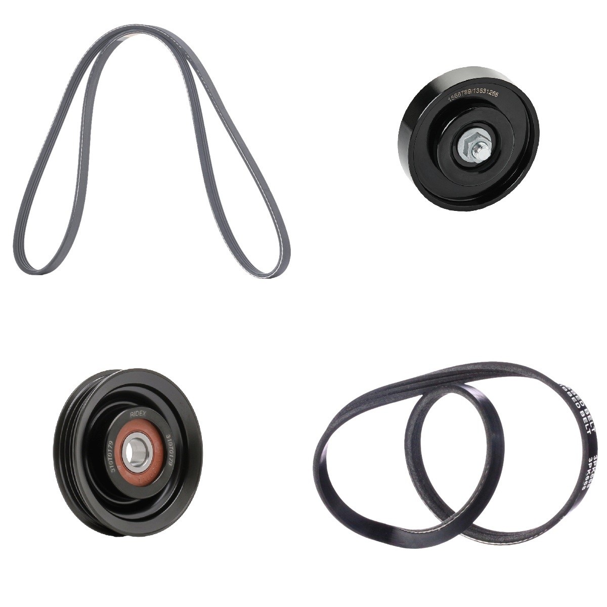 Ridex 542R0409 V-Ribbed Belt Set