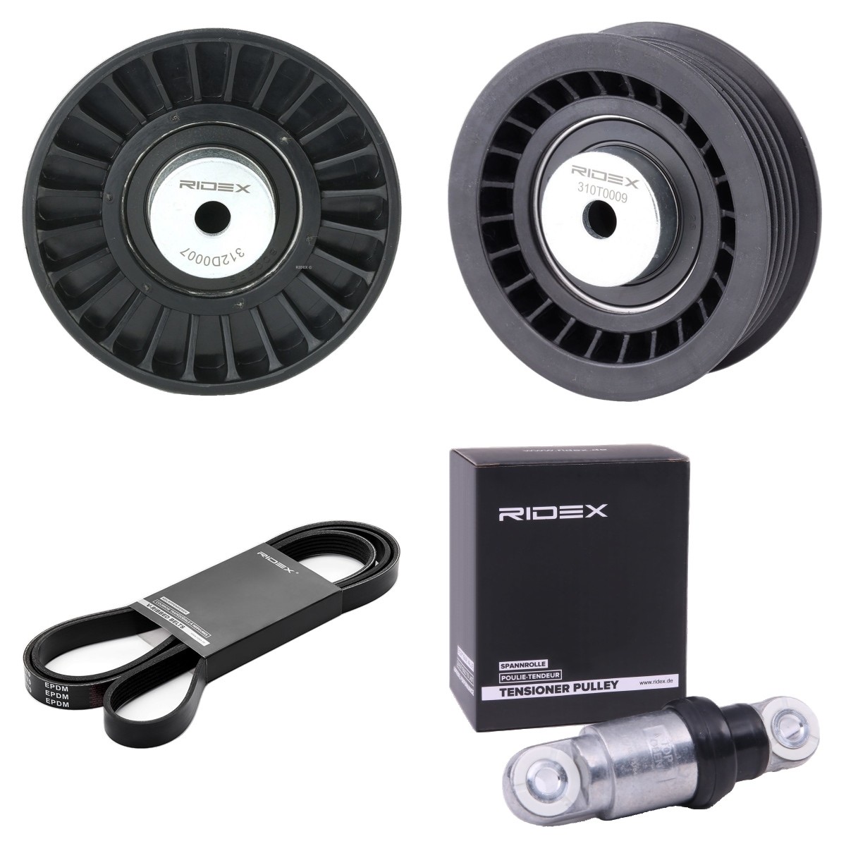 Ridex 542R0436 V-Ribbed Belt Set