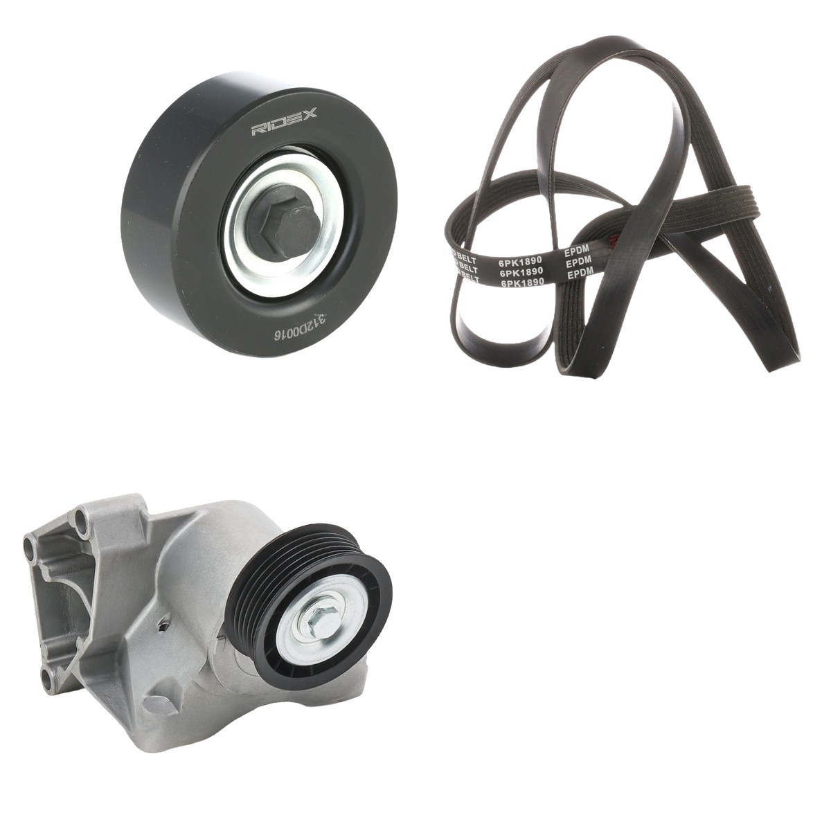 Ridex 542R0442 V-Ribbed Belt Set