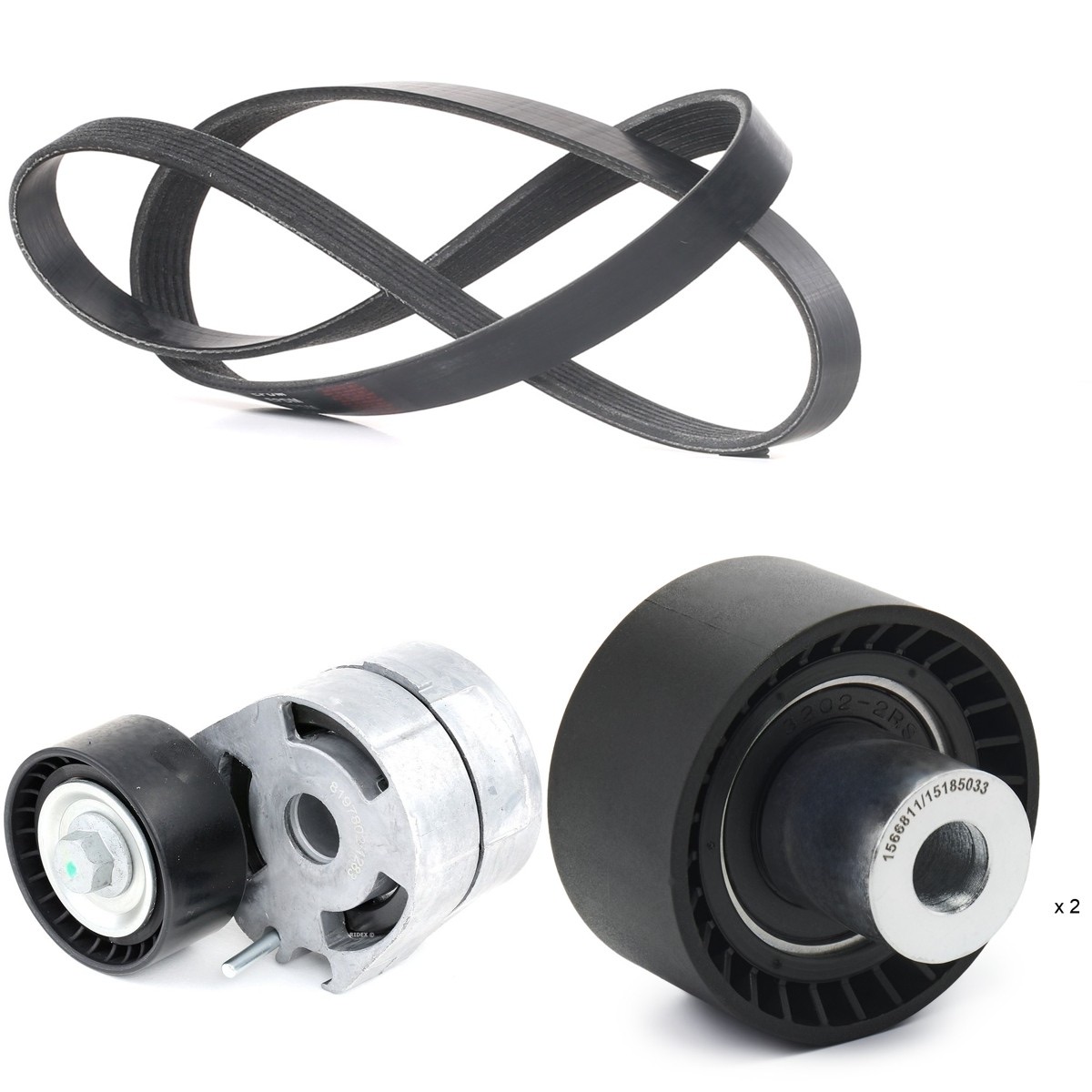 Ridex 542R0458 V-Ribbed Belt Set