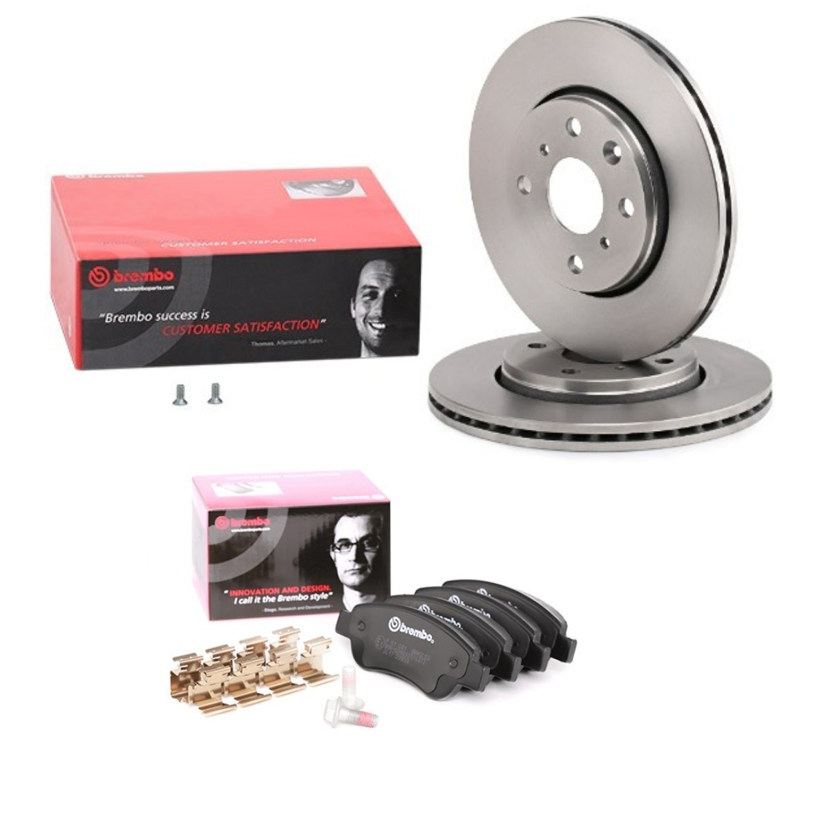 Brembo Prime BRB3405N0007 Brake Discs and Pads Set — Front 247mm