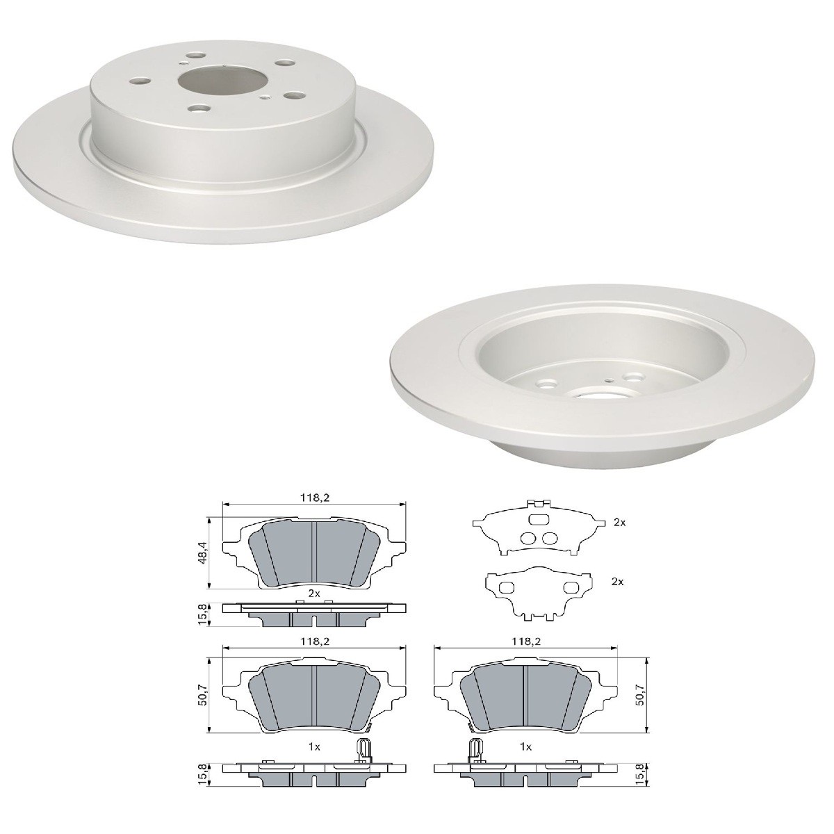 Bosch BSH3405N0231 Brake Discs and Pads Set