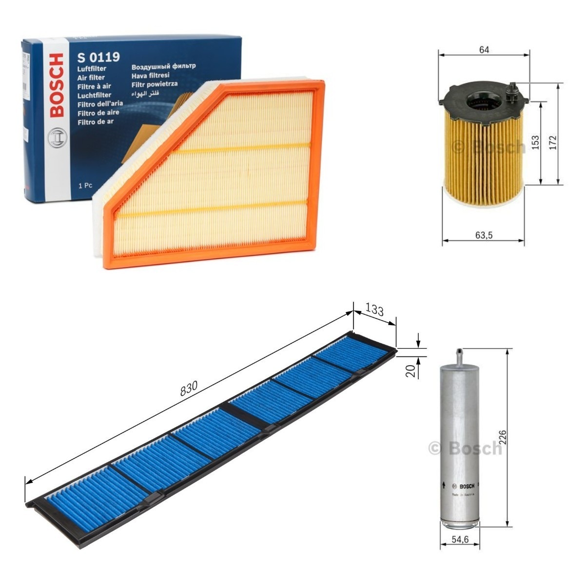 Bosch BSH4055N0026 Filter Kit