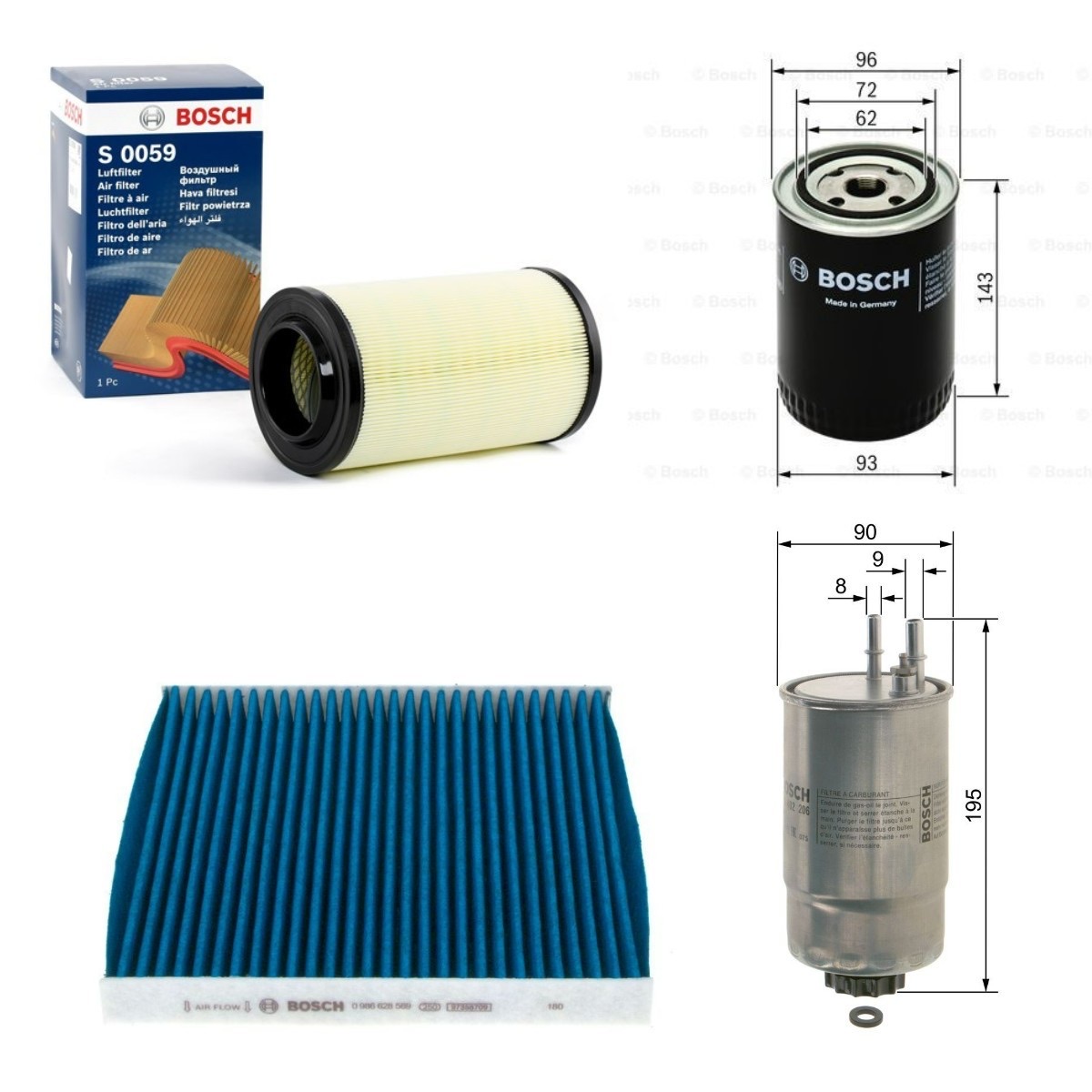Bosch BSH4055N0043 Filter Kit