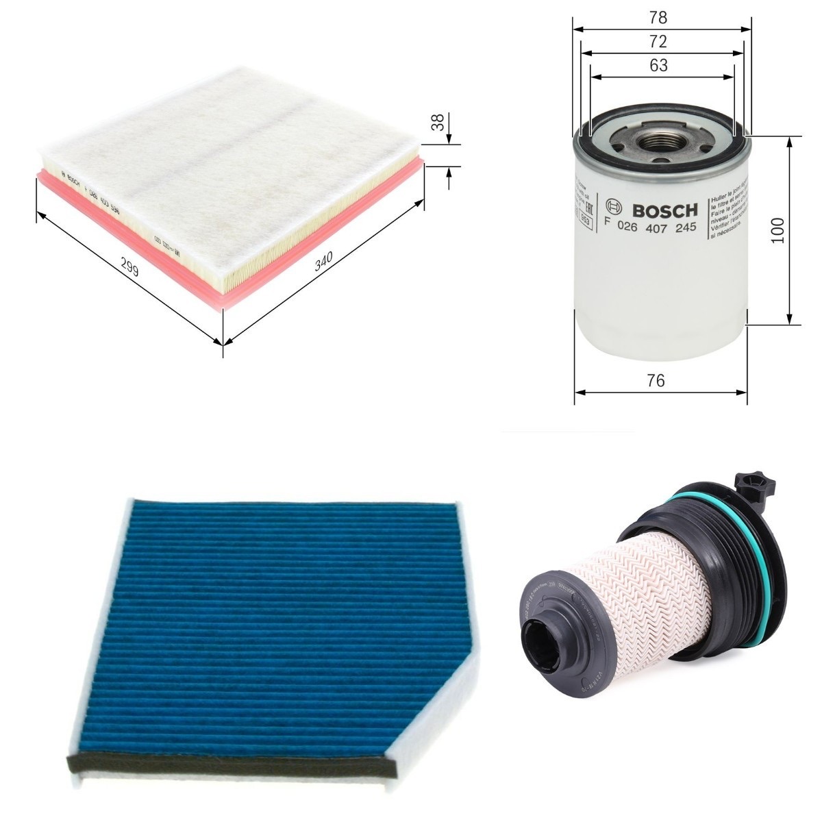 Bosch BSH4055N0093 Filter Kit