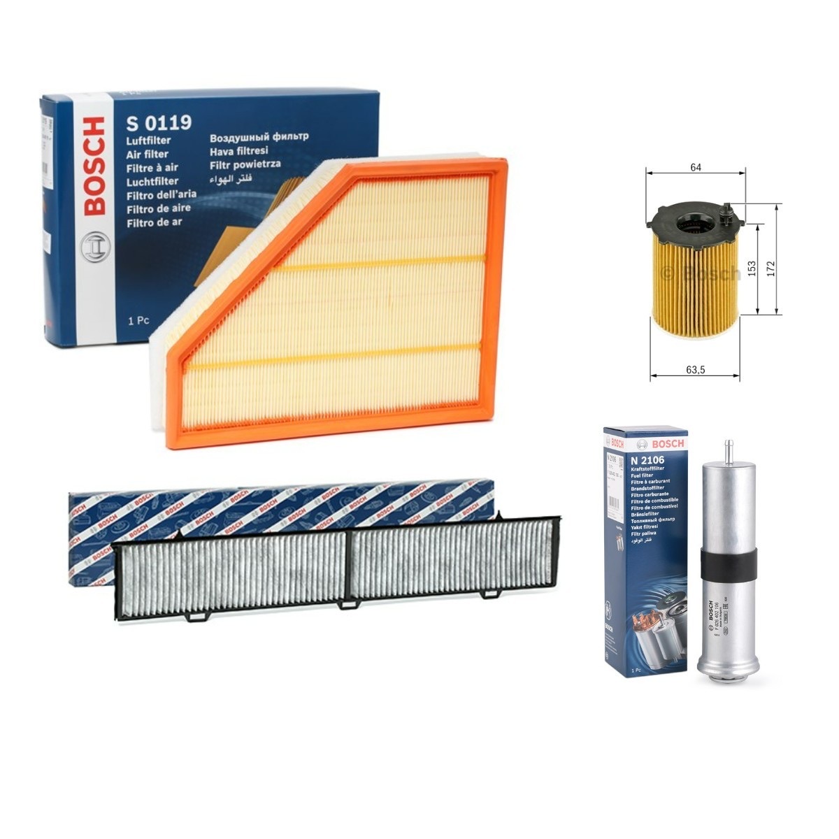 Bosch BSH4055N0195 Filter Kit