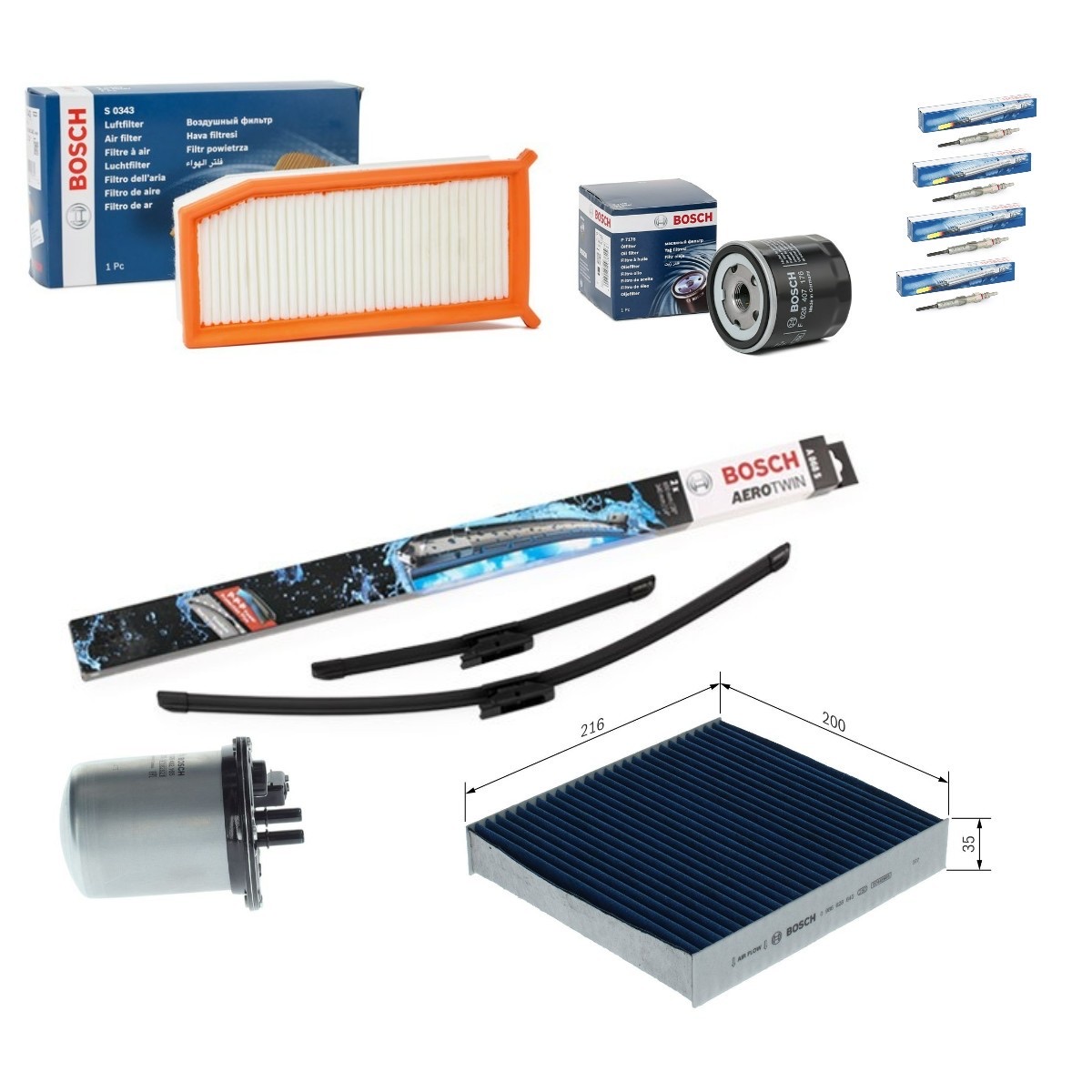 Bosch BSH4682SK009 Aerotwin Service Kit