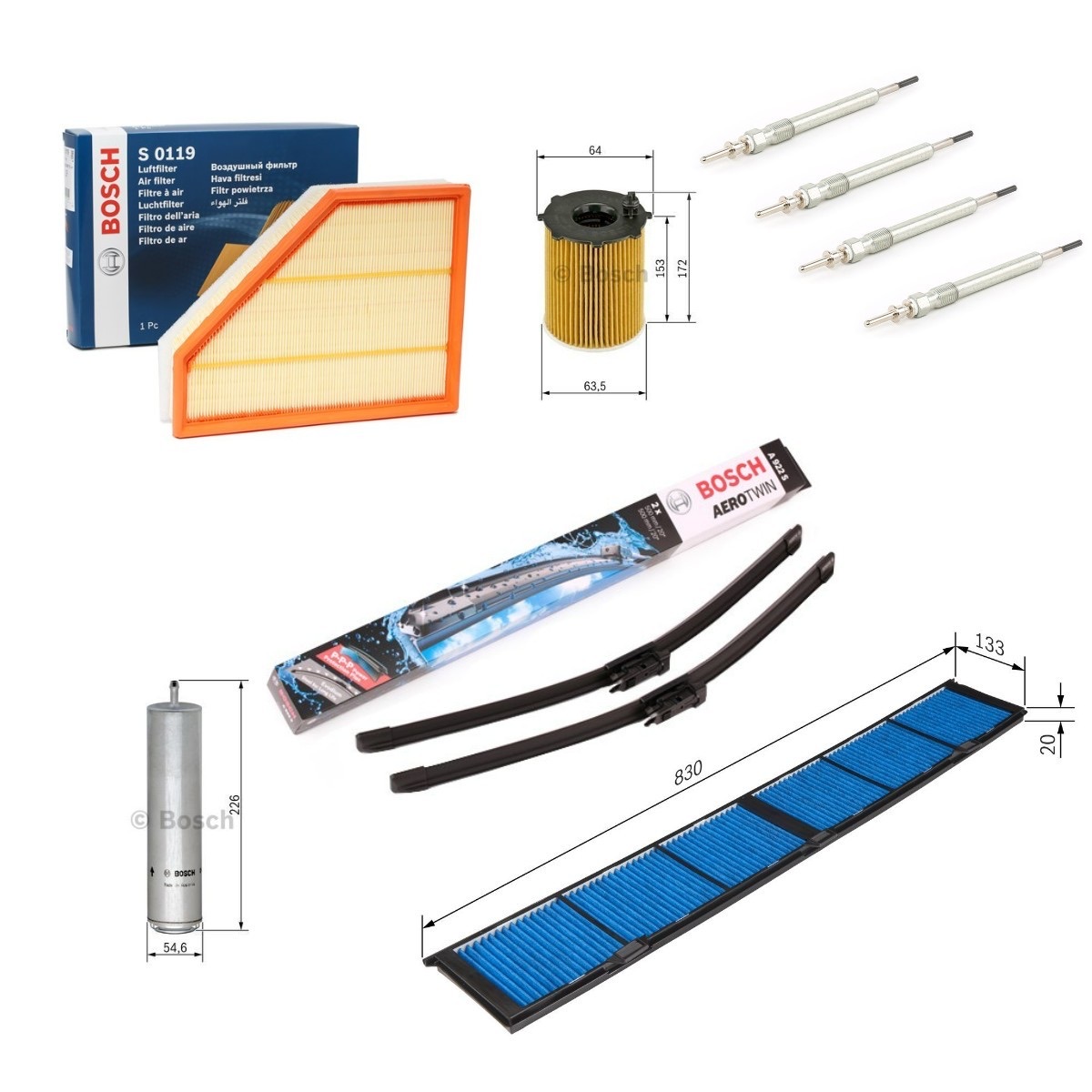 Bosch BSH4682SK014 Aerotwin Service Kit