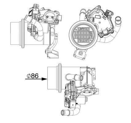 Mahle CE 18 000P EGR Cooler