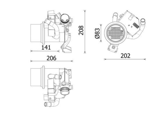 Mahle CE 39 000P EGR Cooler