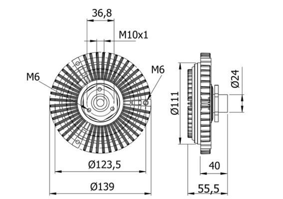 Mahle CFC 46 000S Fan Clutch