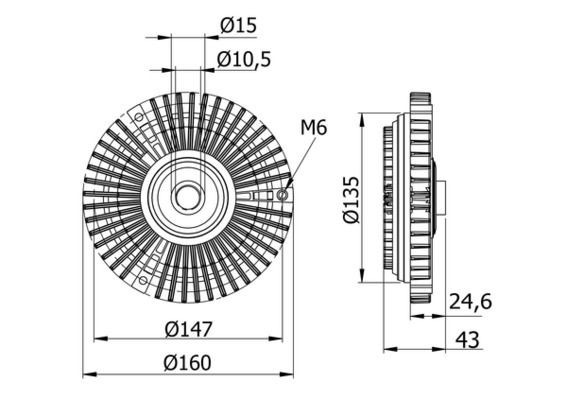 Mahle CFC 52 000S Fan Clutch
