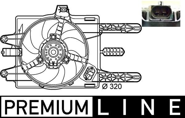Mahle CFF 141 000P Fan, Radiator, for Vehicles