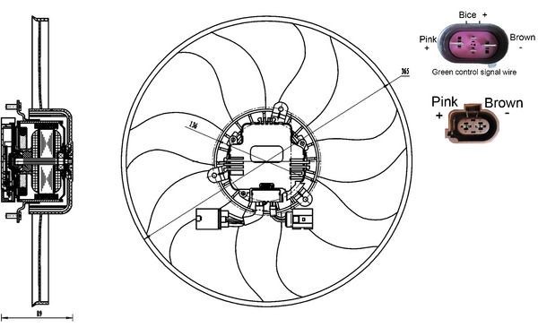Mahle CFF 170 000S Fan, Radiator