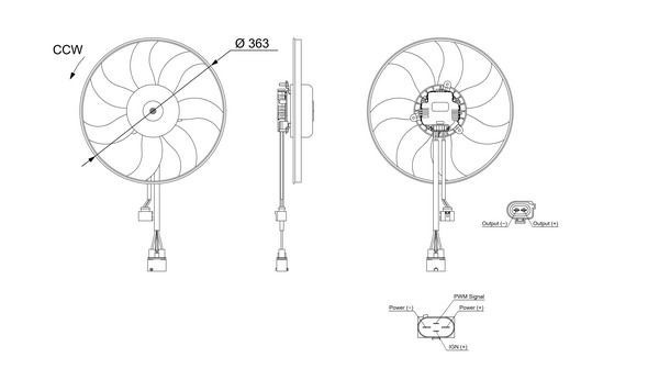 Mahle CFF 187 001S Fan, Radiator