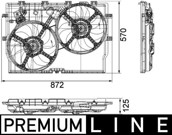 Mahle CFF 193 000P Fan, Radiator, for Vehicles