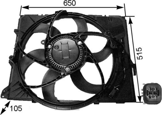 Mahle CFF 264 000S Fan, Radiator, for Vehicles