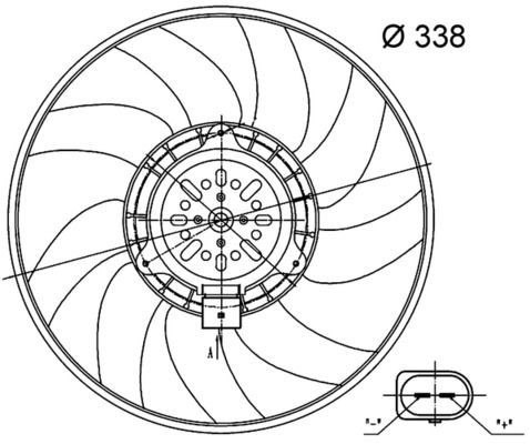 Mahle CFF 33 000S Fan, Radiator
