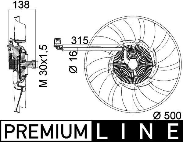 Mahle CFF 471 000P Fan, Radiator