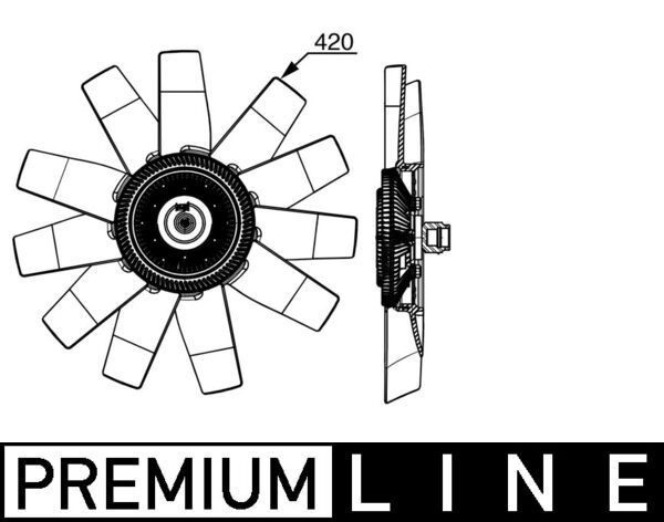 Mahle CFF 530 000P Fan, Radiator