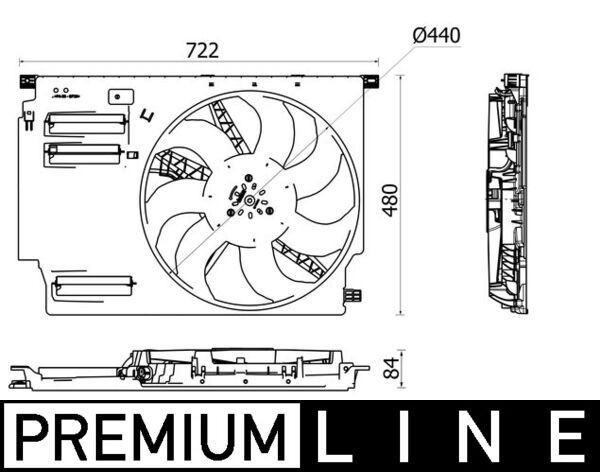 Mahle CFF 532 000P Fan, Radiator