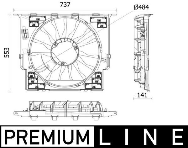 Mahle CFF 534 000P Fan, Radiator