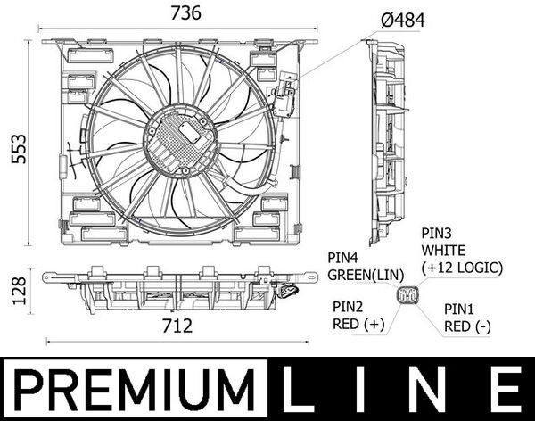 Mahle CFF 535 000P Fan, Radiator