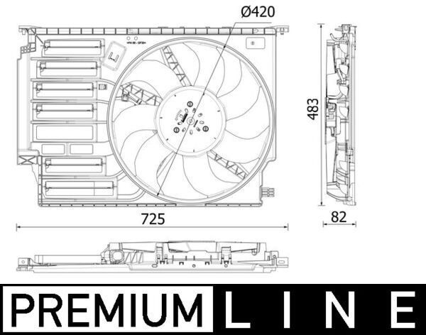 Mahle CFF 548 000P Fan, Radiator