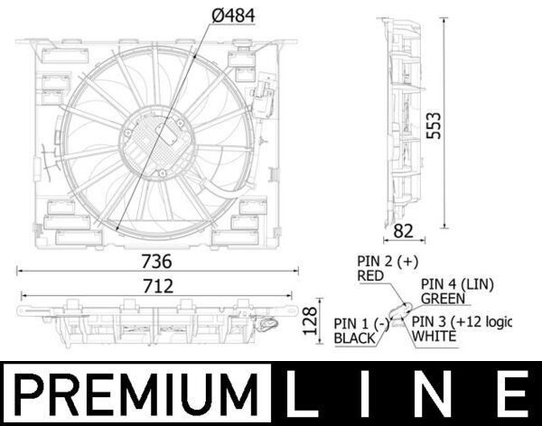 Mahle CFF 549 000P Fan, Radiator