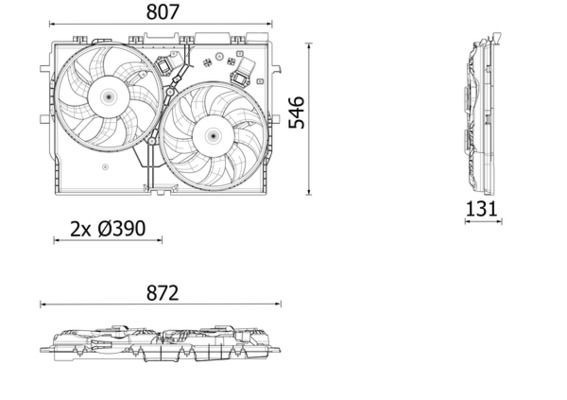 Mahle CFF 627 000P Fan, Radiator