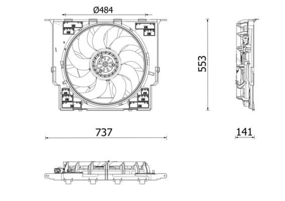 Mahle CFF 645 000P Fan, Radiator