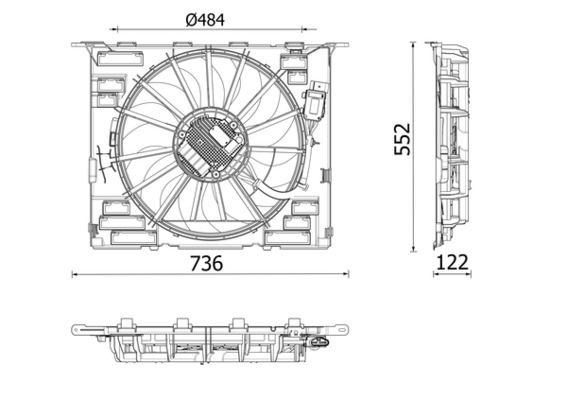 Mahle CFF 646 000P Fan, Radiator