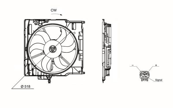 Mahle CFF 655 000S Fan, Radiator